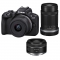 Canon EOS R50 Mirrorless Camera with RF-S 18-45mm, RF-S 55-210mm and RF 50mm f1.8 STM Lenses - view 1
